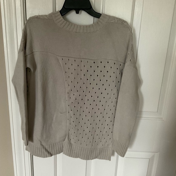 Gray Cotten Embellished Sweater - Picture 3 of 3
